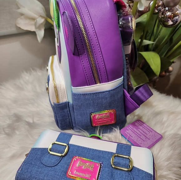 Set of 2 Lisa Frank Panda Painter Cosplay Backpack&Matching wristlet new - Picture 3 of 6